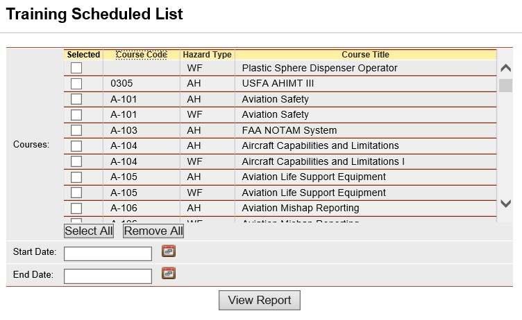 training scheduled list input.jpg